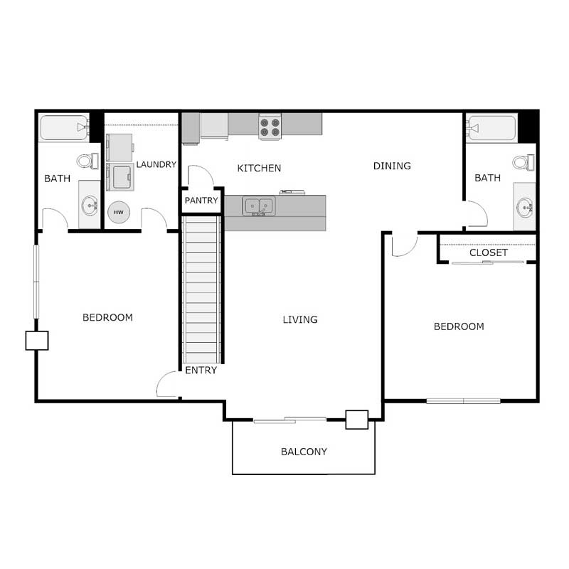 Floor Plans The Reserve Apartments Waupaca, WI A PRE/3 Property